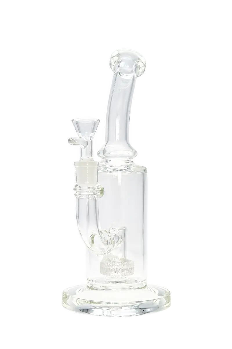 Tag - 10" Bent Neck Matrix Diffuser Dab Rig Bong 65X5mm (14Mm Female) 1