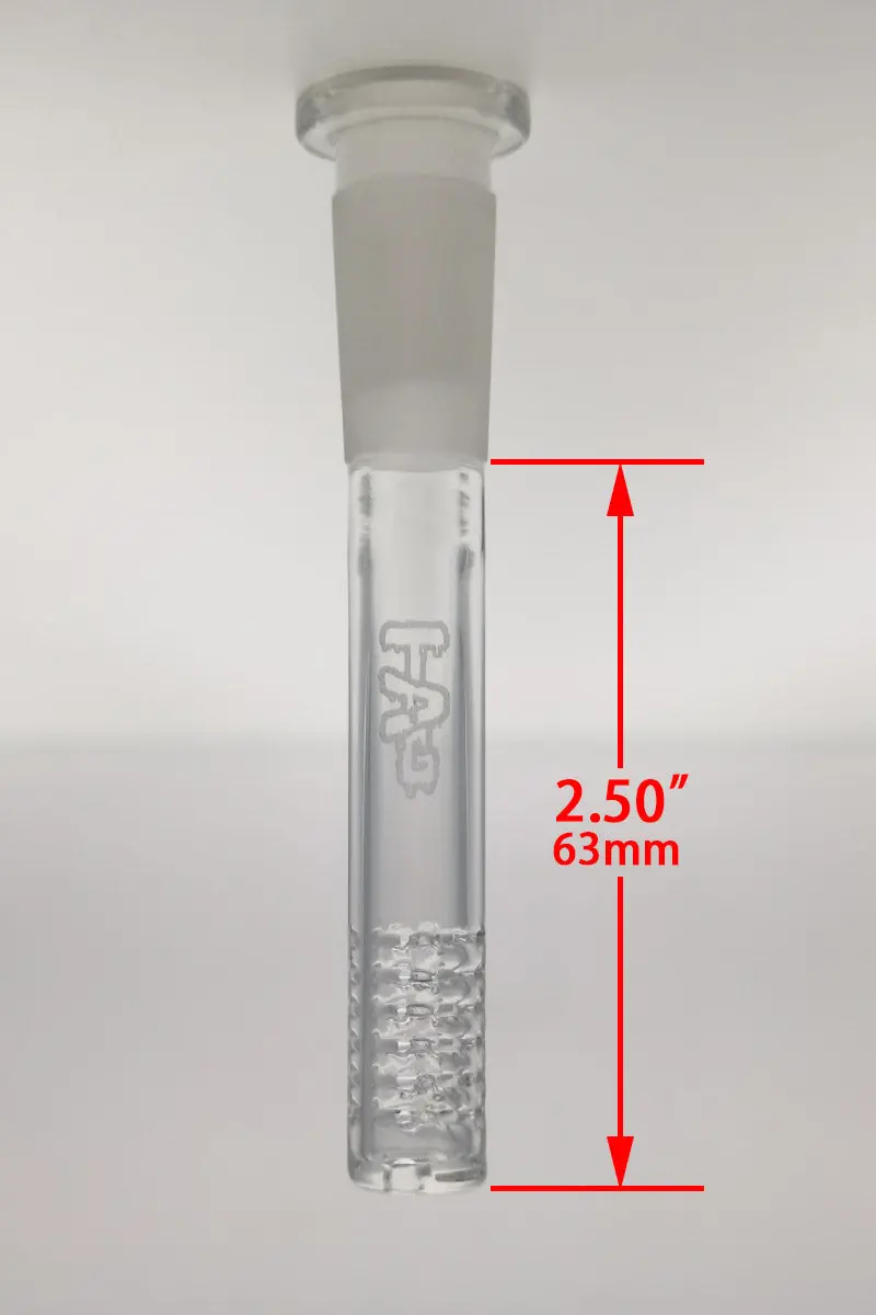 Tag - 14/10Mm 6 Row X 2 (36 Hole) Open End Gridded Super Slit Bong Downstem 2