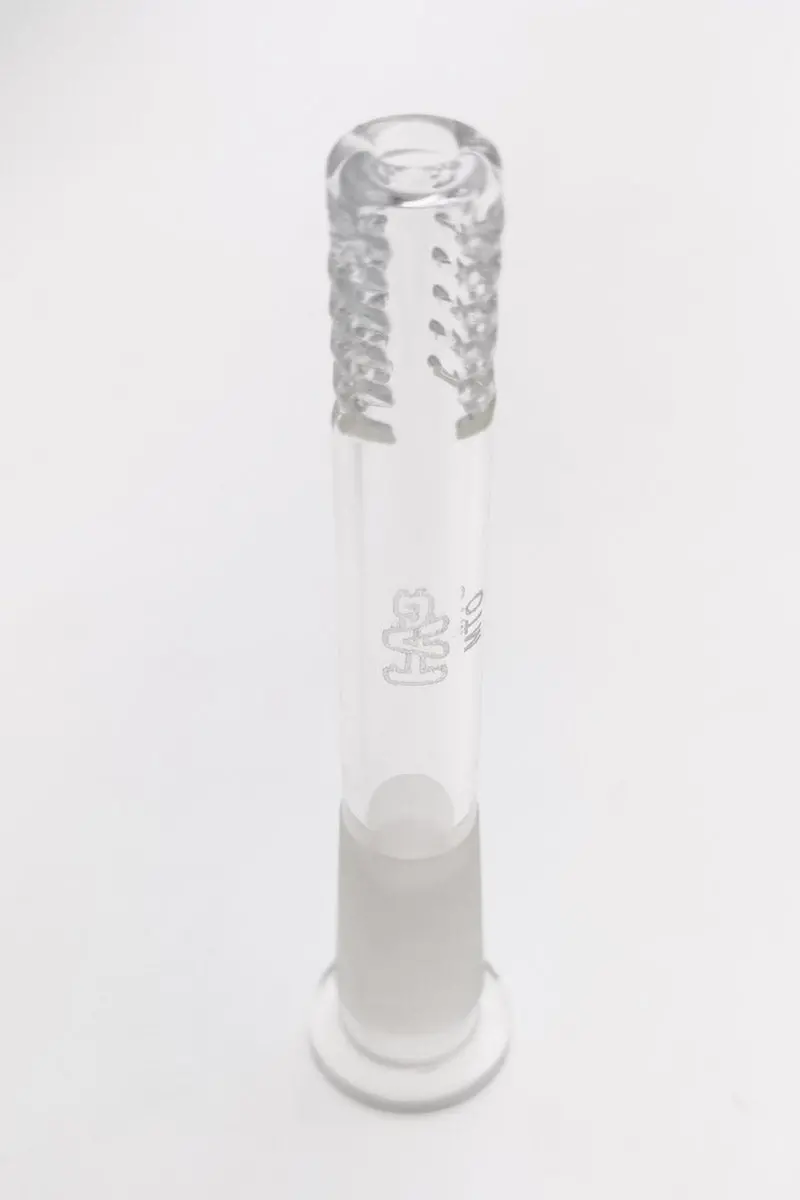 Tag - 14/10Mm 6 Row X 2 (36 Hole) Open End Gridded Super Slit Bong Downstem 3