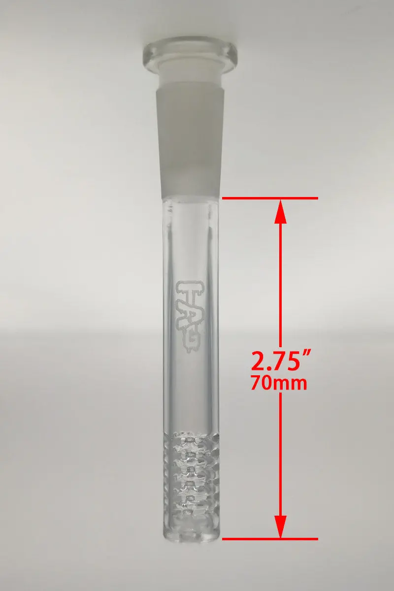 Tag - 14/10Mm 6 Row X 2 (36 Hole) Open End Gridded Super Slit Bong Downstem 5