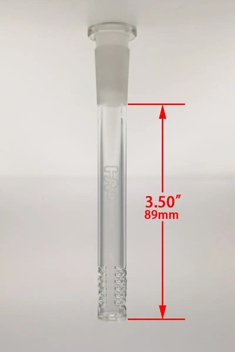 Tag - 14/10Mm 6 Row X 2 (36 Hole) Open End Gridded Super Slit Bong Downstem 7