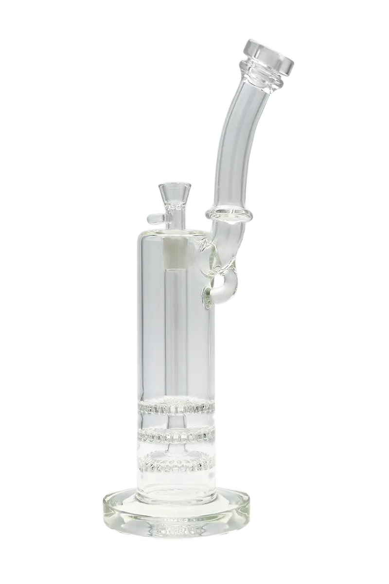 Tag - 14" Triple Ratchet Bubbler Bong 65X5mm (18Mm Female) 1