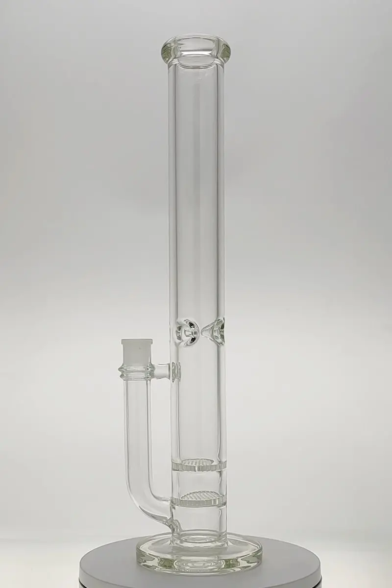 Tag - 18" Double Honeycomb W/ Ice Pinches Bong 50X7mm (18Mm Female) 1