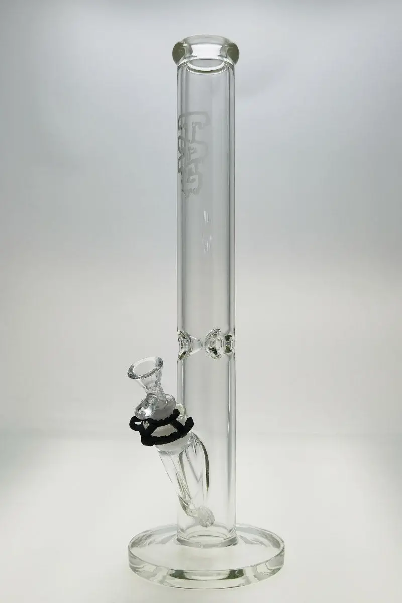 Tag - 18" Straight Tube Bong 50X7mm - 18/14Mm Downstem (4.00") 1