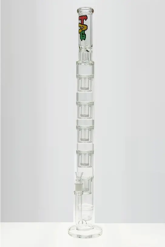 Tag - 30" Sextuple (6) Super Slit Interior Showerhead Bong 50X7mm (18Mm Female) 1