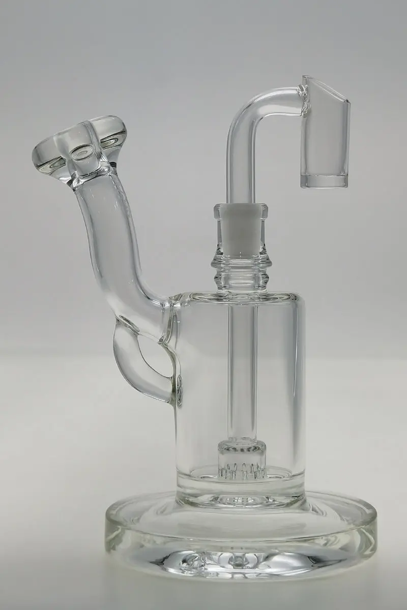 Tag - 5.50" Fixed Super Slit Froth Showerhead Sherlock Dab Rig 44X4mm (10Mm Female) 1