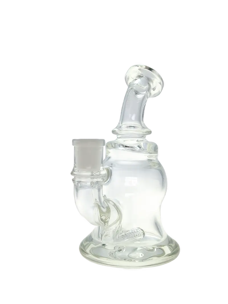 Tag - 6.5" Gill Seal Gridded Super Slit Inline Bellow Bubble Can Dab Rig (Super Thick) (14Mm Female) 1
