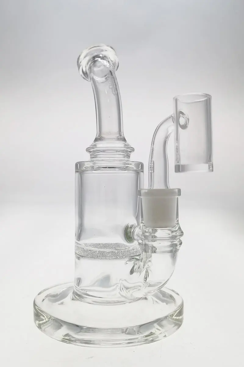 Tag - 7.5" Bent Neck Single Fritted Disc Dab Rig 50X5mm (14Mm Female) 1