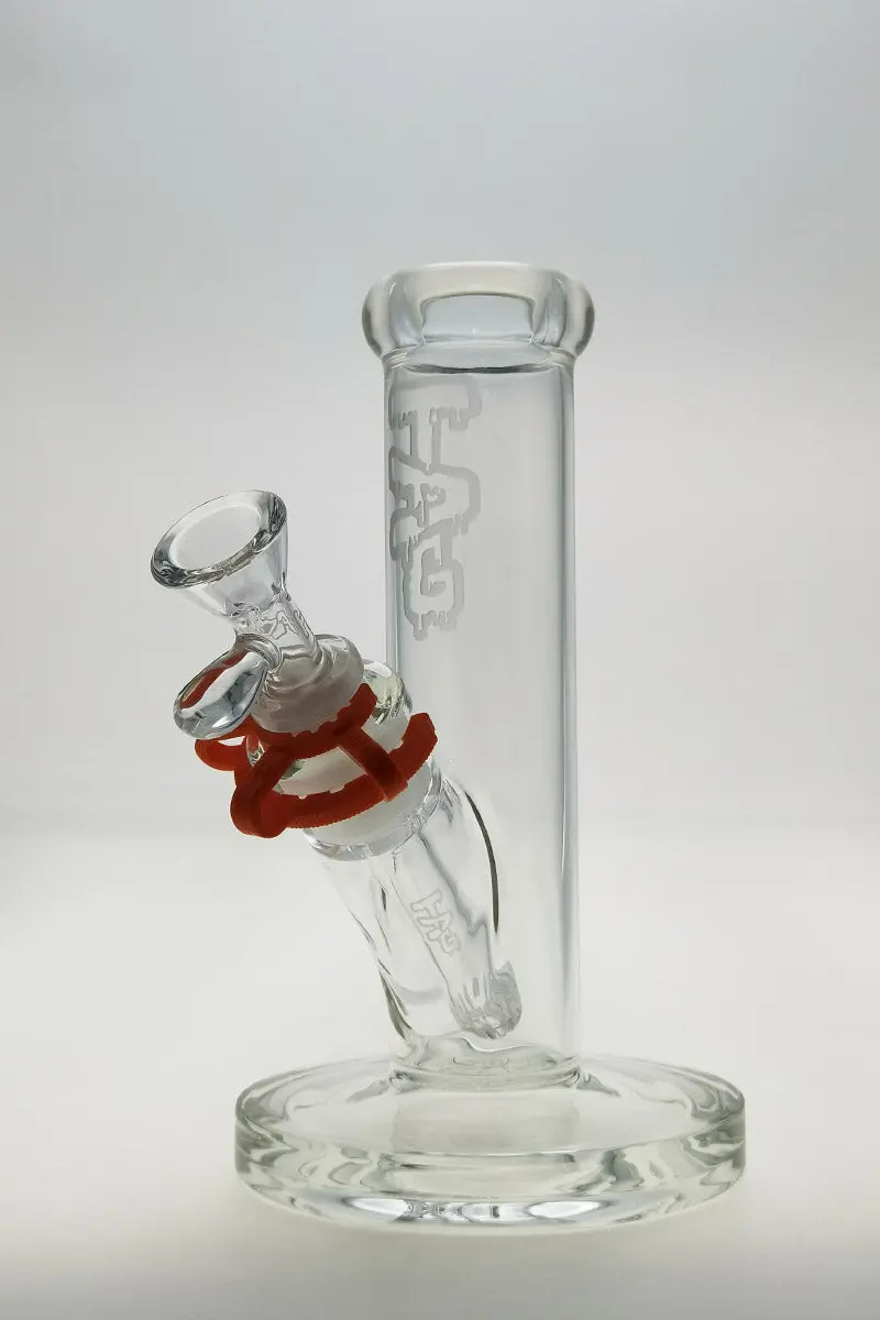 Tag - 8" Straight Tube Bong 44X4mm - 18/14Mm Downstem (2.75") 1
