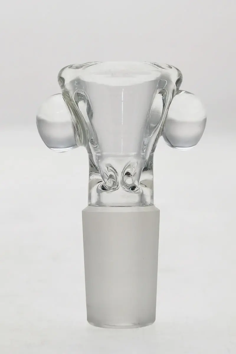 Tag - Pinched Screen Bong Slide Bowl Piece W/ Multi-Marble Handle 1
