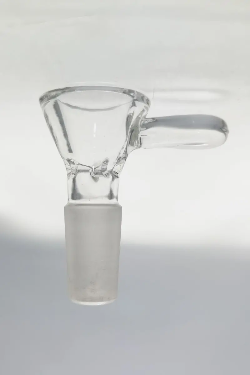 Tag - Pinched Screen Bong Slide Bowl Piece With Raised Handle 2