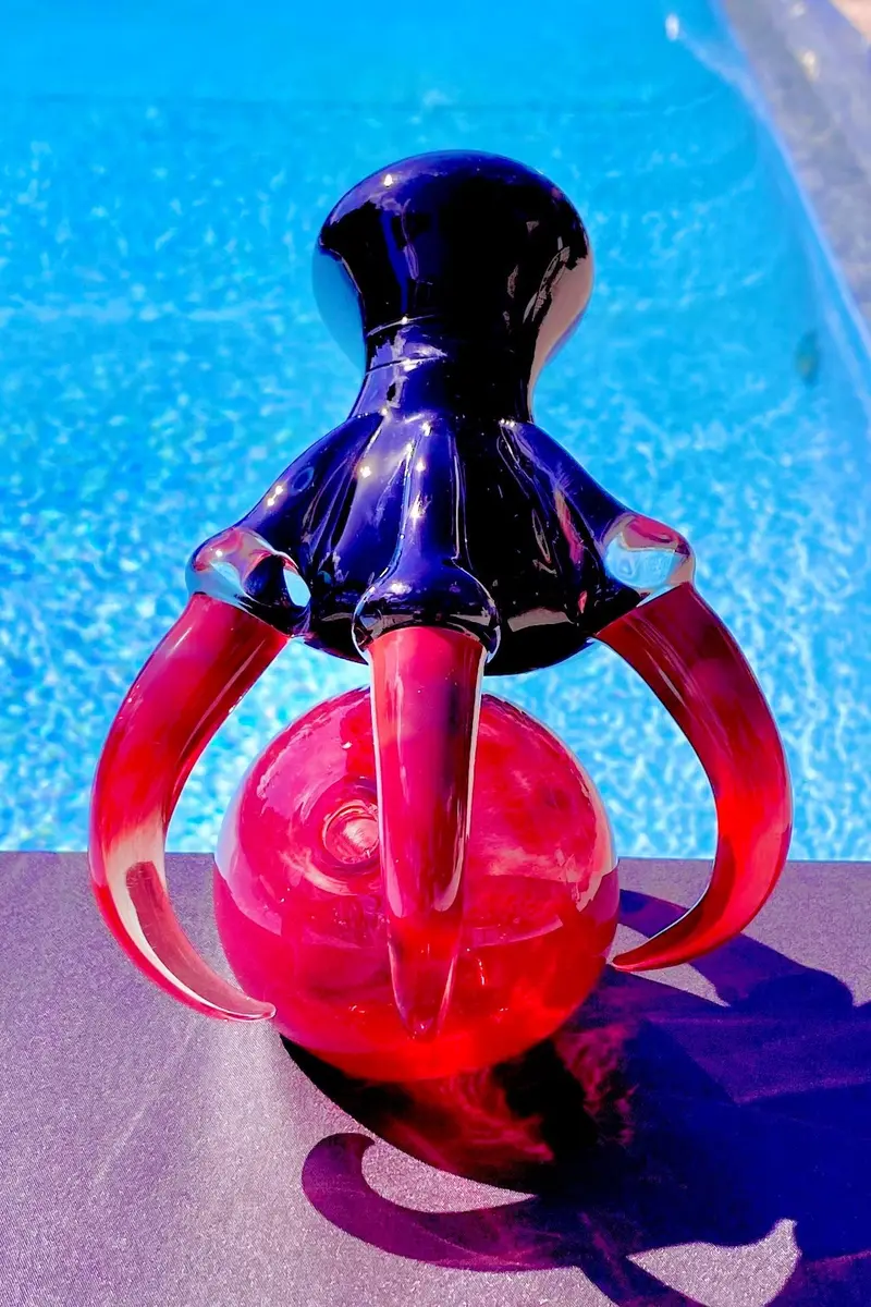 The Glass Cure - 8.50" Georgia Bulldogs Dragon Claw Bubbler (10Mm Female) (420G) 1