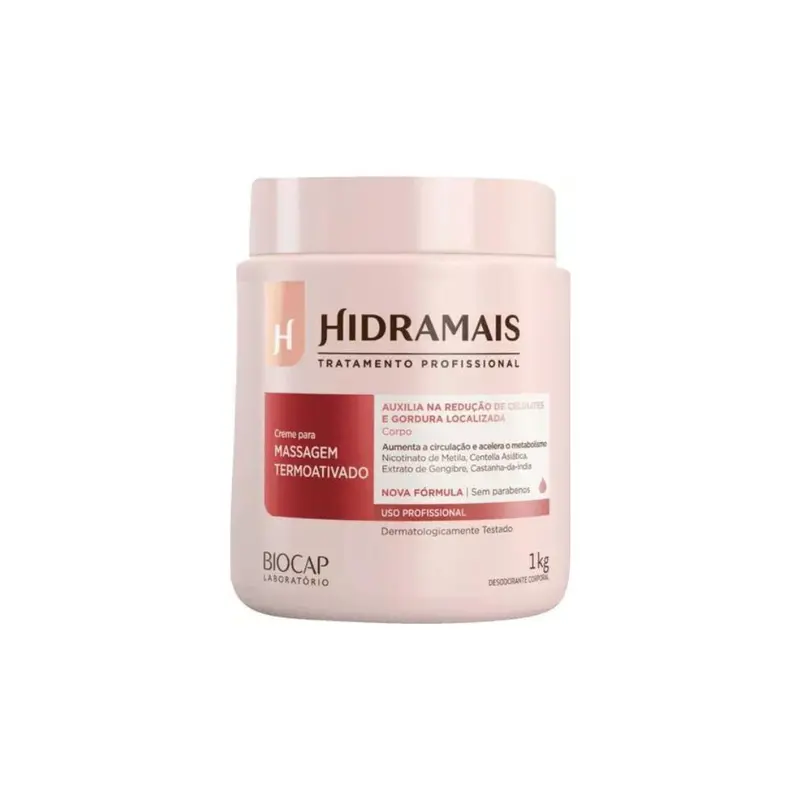 Thermoactivated Massage Body Activating Cream Skin Care 1Kg Hidramais 1