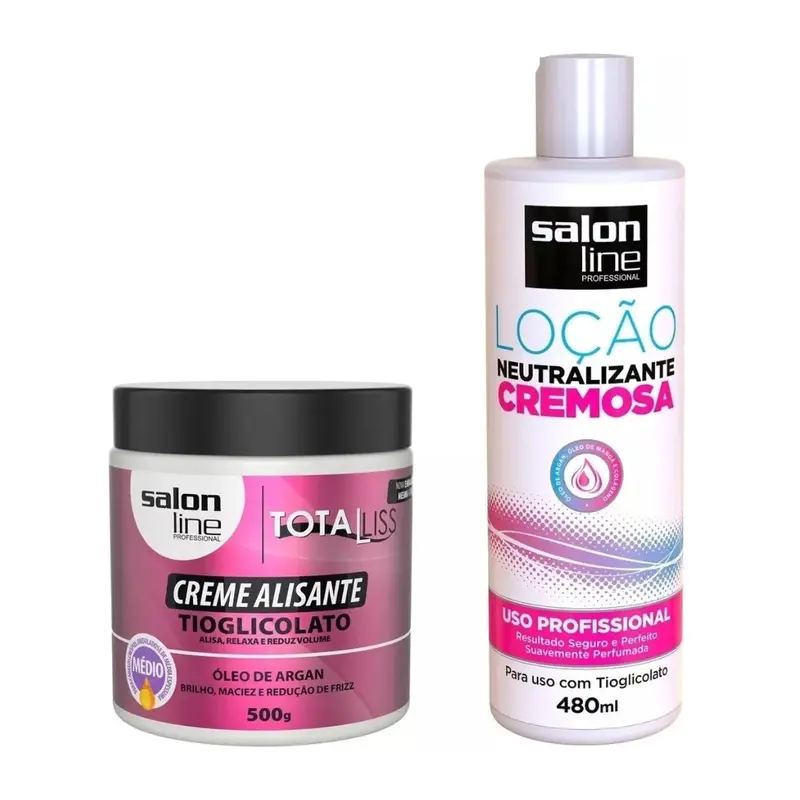 Thioglycolate Medium Straighteningwith + Neutralizer Kit Salon Line 1