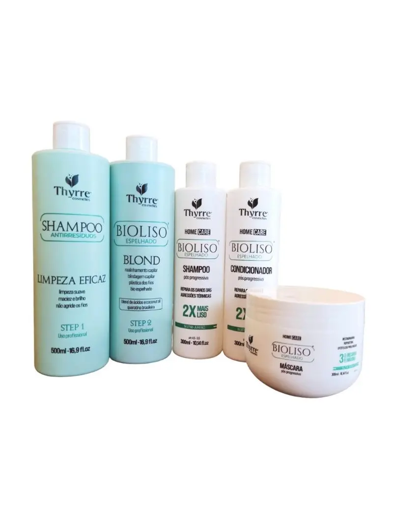 Thyrre Bioliso Organic Sealing Kit 2X 500Ml + Home Care 3 Itens 1