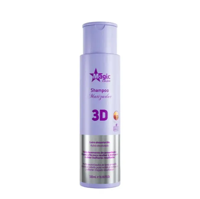 Tinting Shampoo Anti Yellow 3D Blond Daily Hair Treatment 500Ml - Magic Color 1