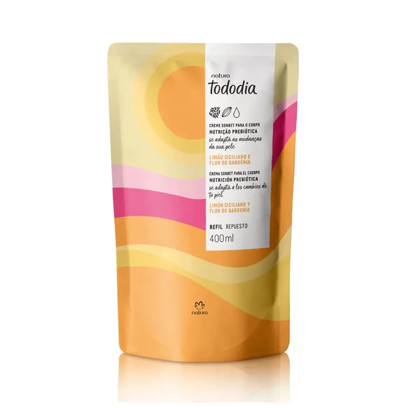 Todo Dia Body Deodorant Cream Sicilian Lemon Gardenia Flower Natura 400Ml 1