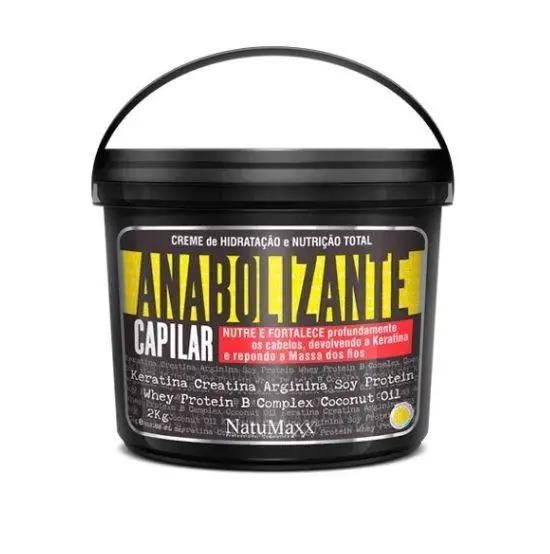 Total Nutrition Hydration Cream Anabolic Hair Strengthens Mask 2Kg - Natumaxx 1