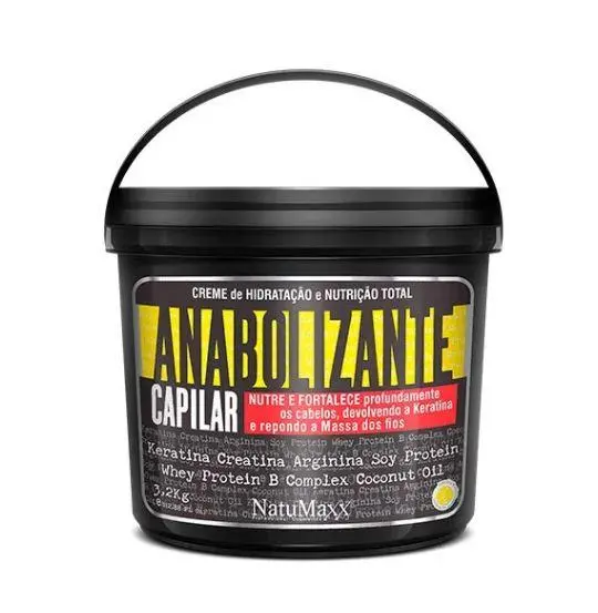 Total Nutrition Hydration Cream Anabolic Hair Strengthens Mask 3,2Kg - Natumaxx 1