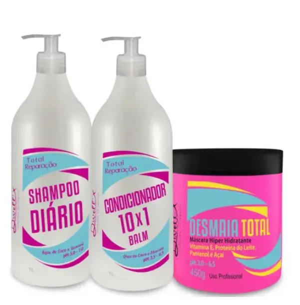 Total Repair Daily Hair Home Care Treatment + Desmaia Cabelo Kit 2 Itens - Dwell'x 1