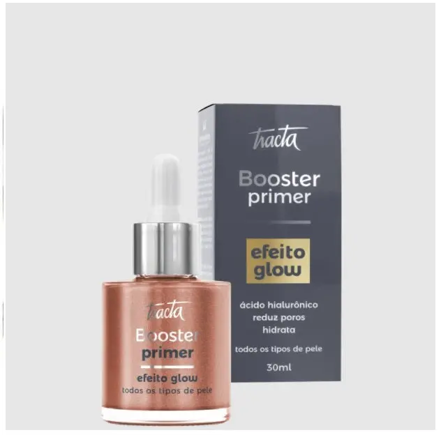 Tracta Booster Glow Face Primer Rose Hyaluronic Acid 30Ml Hydration Illuminator 1
