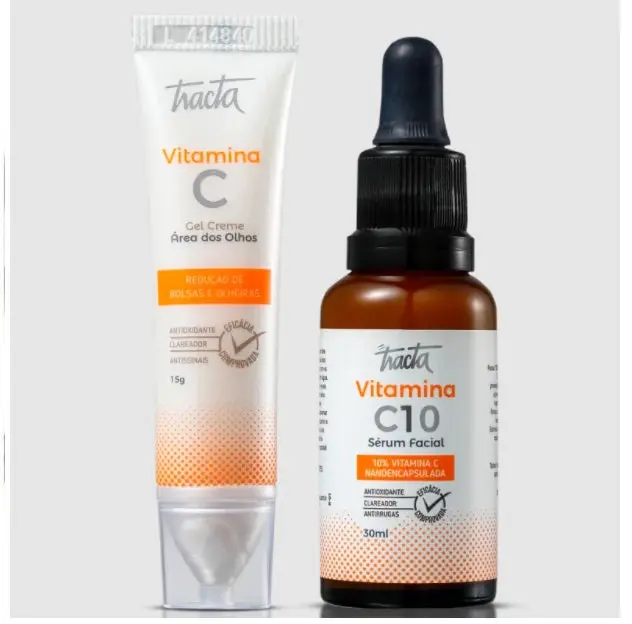 Tracta Vitamin C Anti Aging Antioxidant Skin Care Facial Treatment Kit 2 Itens 1