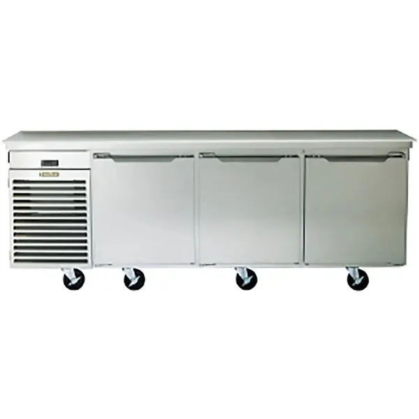 Traulsen Triple Door 100" Side Mounted Refrigerated Work Table Tu100ht 1