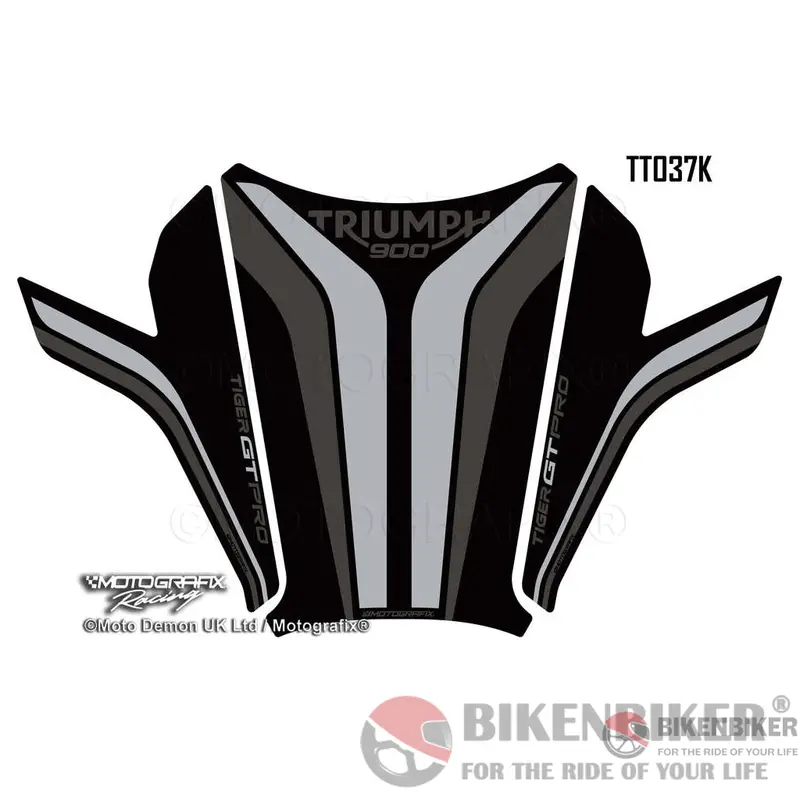 Triumph Tiger 900 Gt Pro 2020 21 Motorcycle Tank Pad Protector Motografix 3D Gel Tt037k-Motografix 1