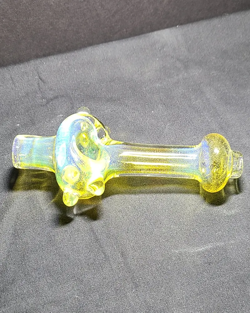Troyd Glass - 4.00" Steamroller Dry Spoon Pipe (105G) Carb Hole: Center 1