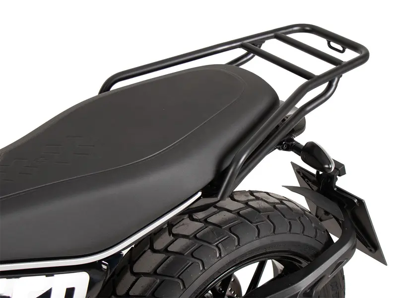 Tube Rear Rack - Black For Ducati Scrambler 800 Icon / Dark (2023-) - Hepco & Becker 1