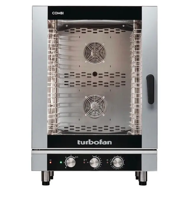Turbofan Full Size 10 Tray Manual Electric Combi Oven Ec40m10 1