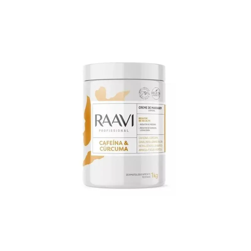 Turmeric & Caffeine Body Massage Cream Anti Cellulite Skin Care 1Kg Raavi 1