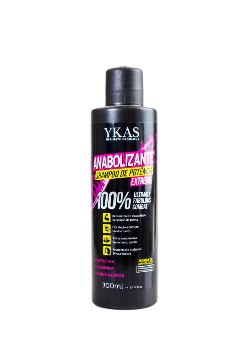 Ultimate Fabulous Combat Hair Anabolic Shampoo Extreme Power 300Ml - Ykas 1