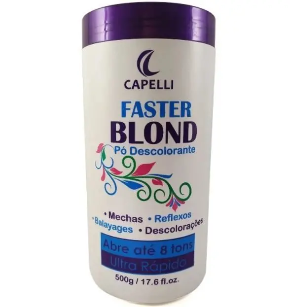 Ultra Fast 8 Tones Blue Discoloration Highlights Bleaching Powder 500G - Capelli 1