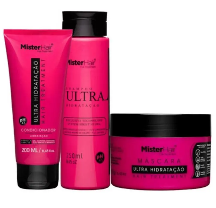 Ultra Hydration Moisturizing Caviar Shea Butter Treatment 3 Itens - Mister Hair 1