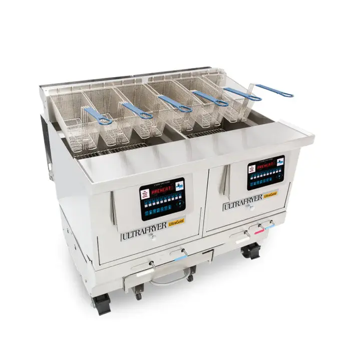 Ultrafryer B-P30-18-2-Ucp 70-110 Lb. Ultragold 2-Vat Commercial Gas Fryer - 210,000 Btu 1