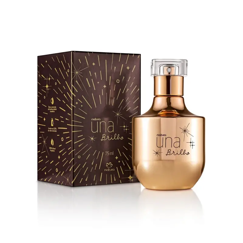 Una Brilho Eau De Parfum Oriental Floral Body Fragance 75Ml Natura 1