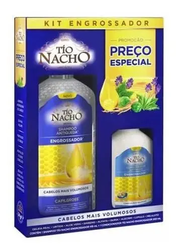 Unclenacho Kit Thicken Shampoo 415Ml +Conditioner 200Ml - Tio Nacho 1