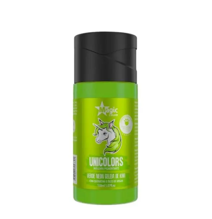 Unicolors Green Neon Geléia De Kiwi Tinting Pigmenting Mask 150Ml - Magic Color 1