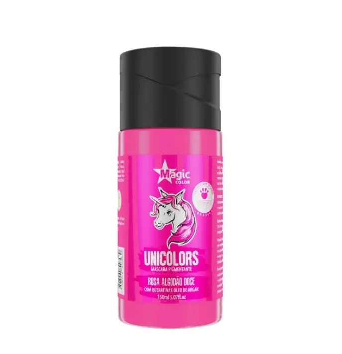 Unicolors Pink Rosa Algodão Doce Tinting Pigmenting Mask 150Ml - Magic Color 1