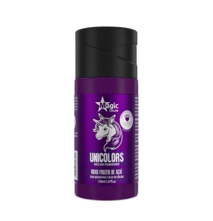 Unicolors Purple Roxo Frozen De Açaí Tinting Pigmenting Mask 150Ml - Magic Color 1