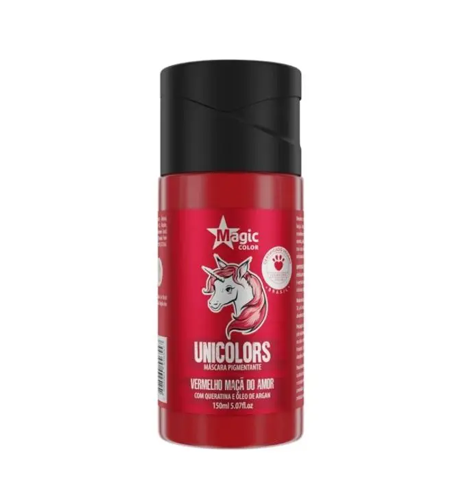 Unicolors Red Vermelho Maça Do Amor Tinting Pigmenting Mask 150Ml - Magic Color 1