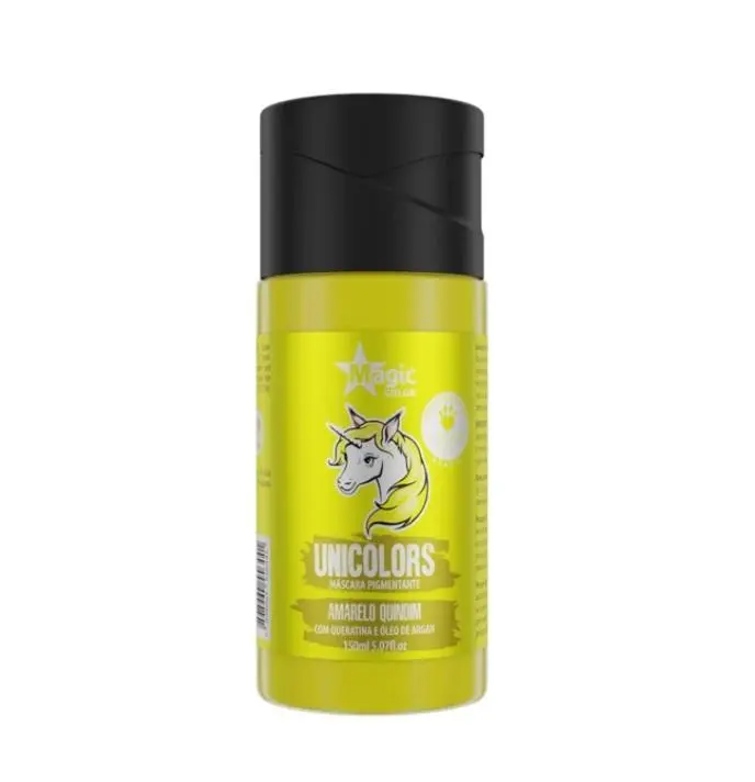 Unicolors Yellow Amarelo Quindim Tinting Pigmenting Mask 150Ml - Magic Color 1