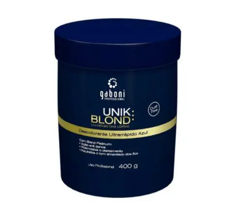 Unik Blond Ultra Fast Blue Seaweed Chamomile Bleaching Powder 400G - Gaboni 1