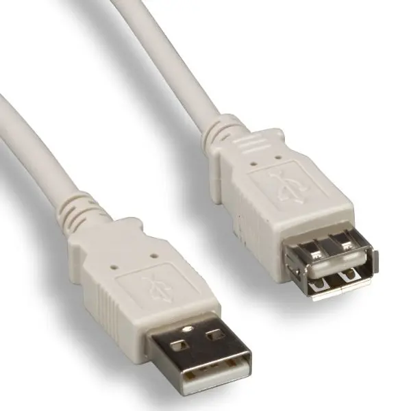 Usb 2.0 Extension Cable Usb 2.0 A-Male To A-Female Beige 1