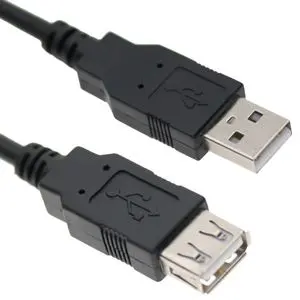 Usb 2.0 Extension Cable Usb 2.0 A-Male To A-Female Black 1