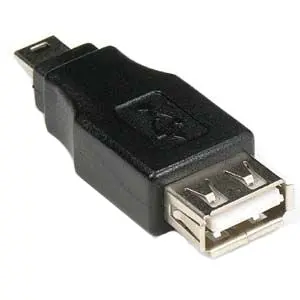 Usb A-F/Mini B 5Pin-M Gender Changer 1
