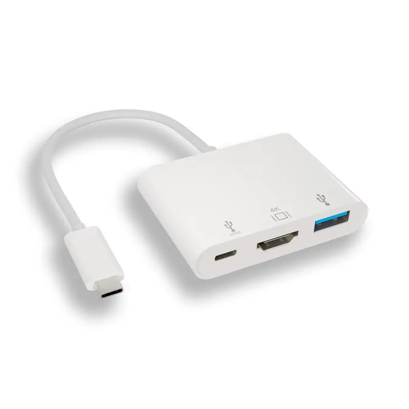 Usb-C 3.1 Multiport Adapter With Power Delivery Up To 100W White 1