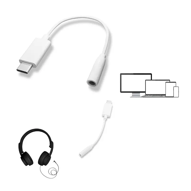 Usb-C To Aux (3.5Mm) Adapter Converter 1