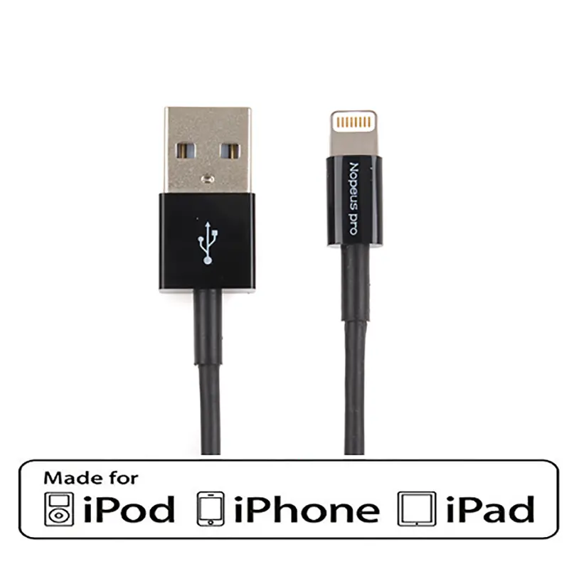 Usb Charge/Sync Lightning Cable Black With Mfi Certified 1